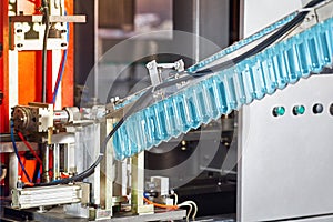 Modern automated production line for water or beverages.