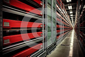 Modern automatized high rack warehouse