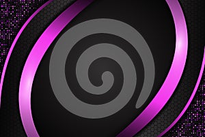 Modern background diagonal layer shape with black and pink gradient