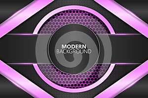 Modern background diagonal overlapped circle shape with pink gradient