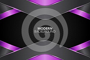 Modern background diagonal overlapped layer shape with purple gradient