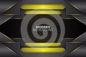 Modern background diagonal overlapped layer shape with yellow gradient