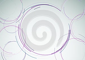 Modern background template with abstract round ele