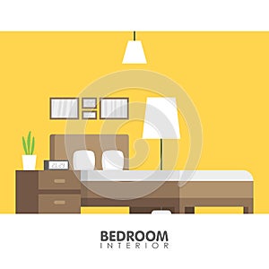 Modern badroom interior design icon. Vector illustration