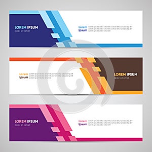 Modern Banner Design. Banner Backdrop Background Header Footer W