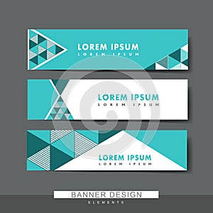 Modern banner template design