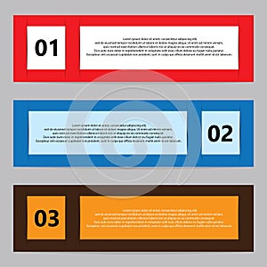 Modern banners set template and background