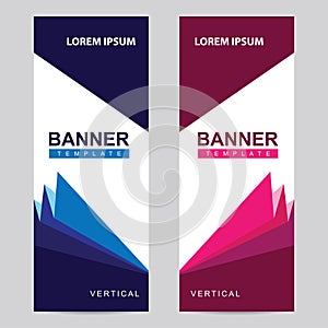 Modern banners set template and background