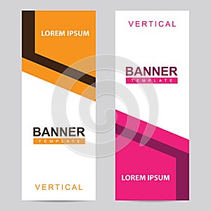 Modern banners set template and background