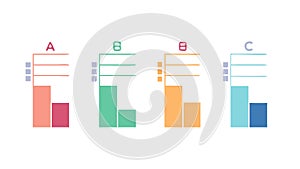 Modern Bar Chart for Data Visualization and Statistical Analysis, vector design Generative AI