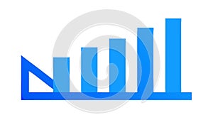 Modern Bar Chart Icon for Data Analysis and Statistics, vector design Generative AI