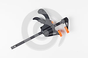 Modern bar clamp with quick release  white backgrgound