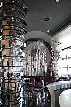 Modern bar in luxurious hotel