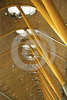 Modern Baraja Airport in Madrid photo