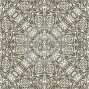 Modern Baroque Ornate Seamless Pattern
