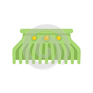 Modern barrette icon flat isolated vector