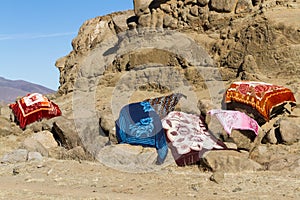 Modern Basotho Blankets Drying