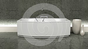 Modern bath and taps