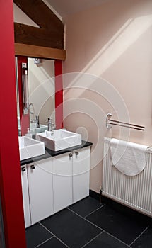 A modern bathroom