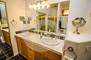 Modern Bathroom With His & Hers Sinks