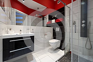 Modern bathroom interior