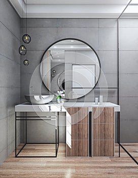 Modern bathroom interior