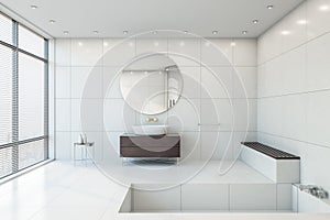 Modern bathroom interior