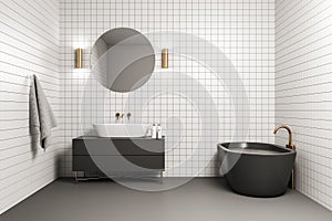 Modern bathroom interior