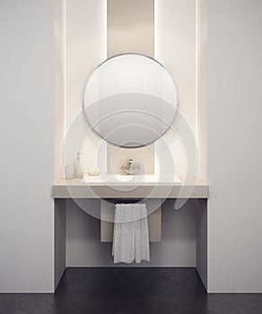 Modern bathroom interior