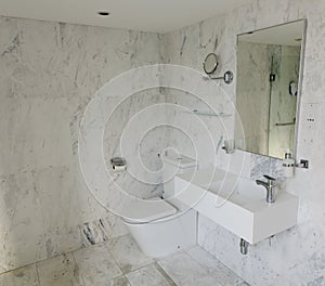 Modern bathroom interior