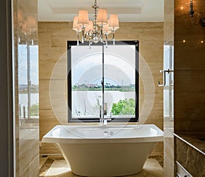 Modern bathroom interior