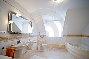 Modern bathroom interior