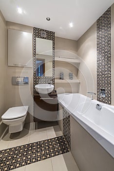 Modern bathroom interior design