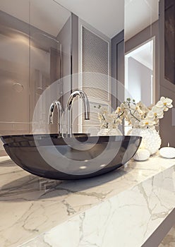 Modern bathroom interior design