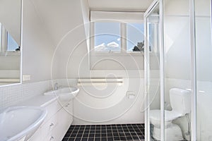 Modern bathroom in luxury apartment