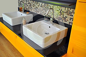 Modern bathroom sink