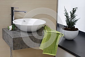 Modern bathroom sink