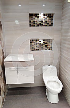 Modern bathroom with WC