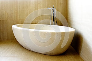 Modern Bathtub and Tap