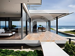 Modern Beachfront Serenity - Luxurious Coastal Home photo