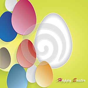 Modern beautiful Easter background