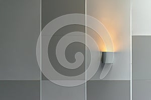 Modern wall lamp interior lighting decoration in contemporary building