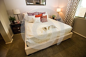 Modern Bedroom With Decorator Items