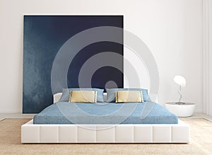 Modern bedroom interior.