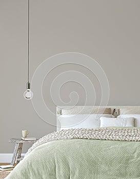 Modern bedroom interior. 3d render