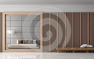 Modern Bedroom interior 3d rendering image