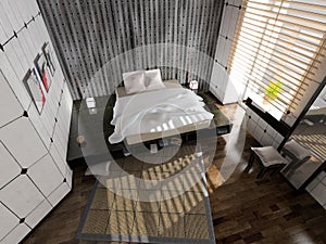 Modern bedroom interior