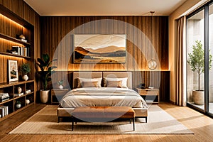 Modern bedroom interior and decoration inspo.