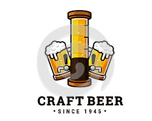 Modern Beer And Brewery Emblem Logo Design