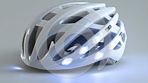Modern Bicycle Helmet With Integrated Safety LED Lights